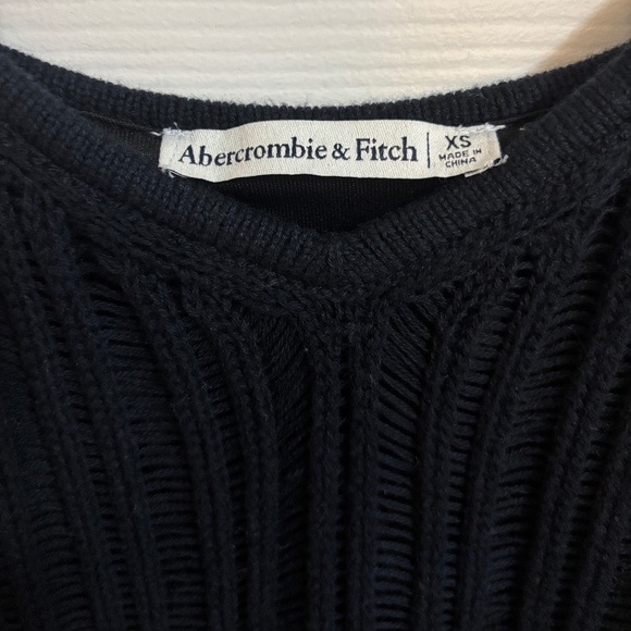 Abercrombie black and cream crochet maxi dress - Picture 5 of 5